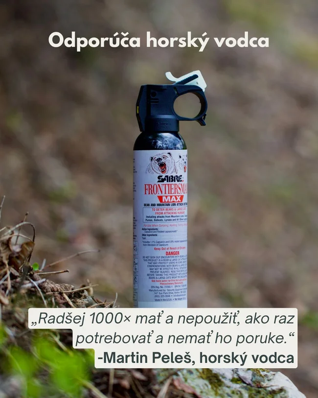 Sprej na medvědy SABRE + puzdro