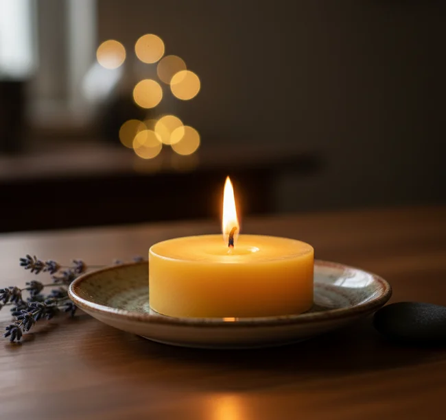 Bezobalové čajové svíčky - 12ks