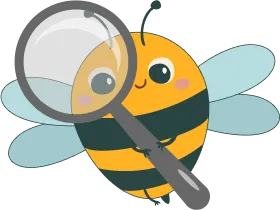 Včielka s lupou