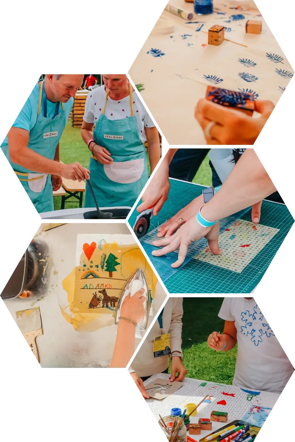 Fotky v šesťuholníku